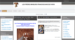 Desktop Screenshot of franciscains-paris.org