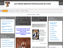 Tablet Screenshot of franciscains-paris.org